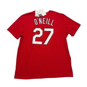 Nike St Louis Cardinals Shirt Mens XL Red 27 Tyler O'Neill MLB Baseball NWT